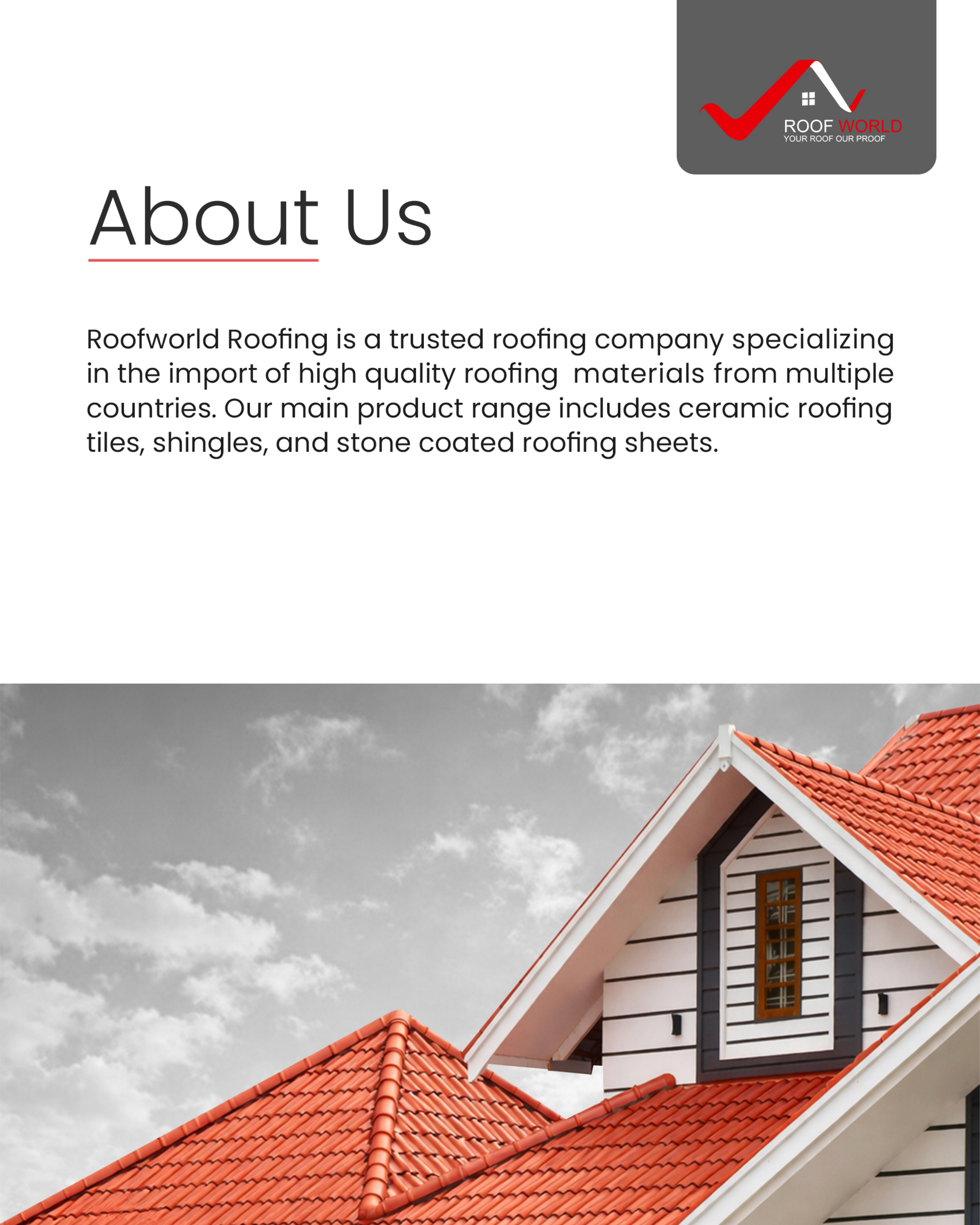 Red tiled roof house