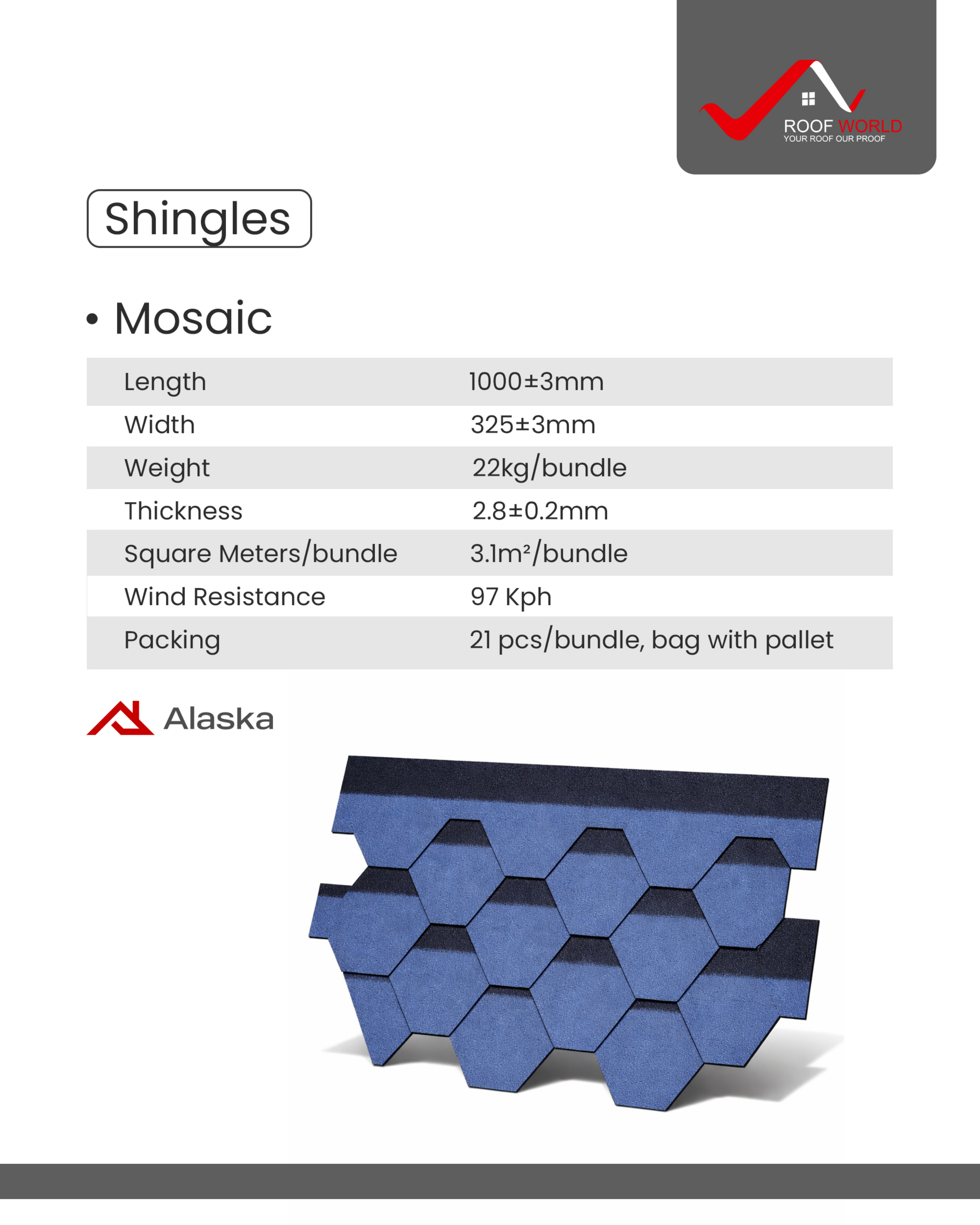 Mosaic shingles